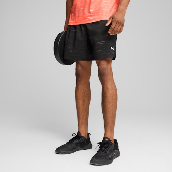 Train All Day Graphic Woven Men's 7" Training Shorts, PUMA Black, extralarge-IND